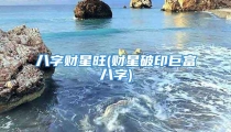 八字财星旺(财星破印巨富八字)