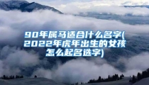 90年属马适合什么名字(2022年虎年出生的女孩怎么起名选字)