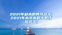 2021年缺木的男孩名字(2021年木字旁的字男孩起名字)