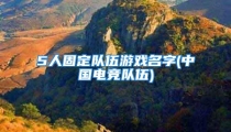 5人固定队伍游戏名字(中国电竞队伍)