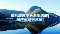 照片取名字大全生活照(照片起名字大全)