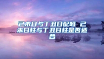 己未日与丁丑日配吗 己未日柱与丁丑日柱是否适合