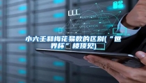 小六壬和梅花易数的区别(“世界杯”楼顶见)