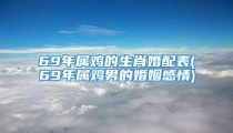 69年属鸡的生肖婚配表(69年属鸡男的婚姻感情)