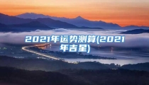 2021年运势测算(2021年吉星)