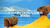 压力大的八字(压力大的八字特征)