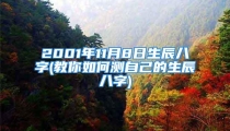 2001年11月8日生辰八字(教你如何测自己的生辰八字)