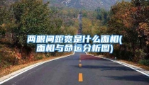 两眼间距宽是什么面相(面相与命运分析图)