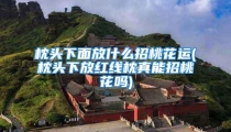 枕头下面放什么招桃花运(枕头下放红线枕真能招桃花吗)