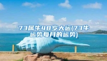 73属牛48岁大运(73牛运势每月的运势)