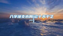 八字地支水局(论十天干之一)