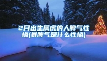 2月出生属虎的人脾气性格(暴脾气是什么性格)
