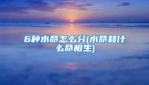6种水命怎么分(水命和什么命相生)