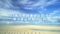 93年鸡男的事业运势(94年今年运势每月运势)