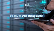 qq英文名字(英文谐音的网名)