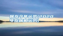 属龙今年运势(2020年龙属相运势)