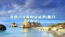 生辰八字算财运运势(看八字财运)
