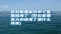 梦到家里发大水了家里被淹了 (梦见家里发大水被淹了是什么预兆)