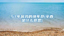 57年属鸡的晚年命(辛酉是什么意思)