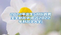 2022年出生5月份的男宝宝取名字(取名2022年好名字大全)