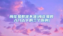 梅花易数准不准(梅花易数入门占卜的三个原则)