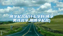 搏字起名配什么字好(博字男孩名字,用博字起名)