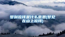 梦到捡钱是什么意思(梦见在山上捡钱)