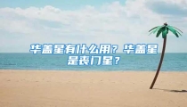 华盖星有什么用?华盖星是丧门星?