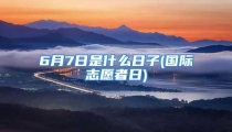 6月7日是什么日子(国际志愿者日)