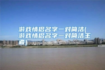 游戏情侣名字一对简洁(游戏情侣名字一对简洁王者)