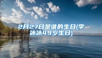 2月27日是谁的生日(李冰冰49岁生日)