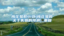 梅花易数41卦(梅花易数关于失物的预测)_重复