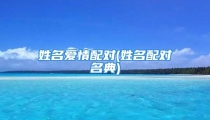 姓名爱情配对(姓名配对名典)