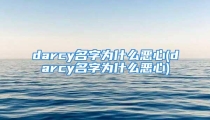 darcy名字为什么恶心(darcy名字为什么恶心)
