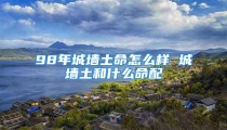 98年城墙土命怎么样 城墙土和什么命配