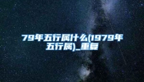 79年五行属什么(1979年五行属)_重复