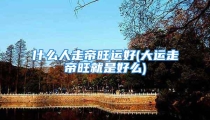 什么人走帝旺运好(大运走帝旺就是好么)