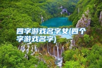 四字游戏名字女(四个字游戏名字)