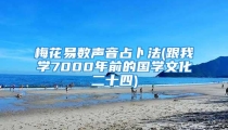 梅花易数声音占卜法(跟我学7000年前的国学文化二十四)