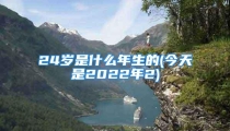 24岁是什么年生的(今天是2022年2)