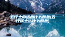 五行土命适合什么颜色(五行属土选什么颜色)