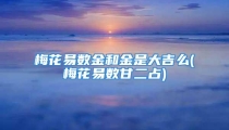 梅花易数金和金是大吉么(梅花易数甘二占)
