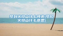梦到火烧山什么预兆(梦见火烧山什么意思)