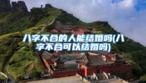八字不合的人能结婚吗(八字不合可以结婚吗)