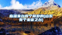 临淄朱台有个算卦的(山东有个朱雀之台)