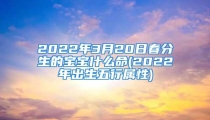 2022年3月20日春分生的宝宝什么命(2022年出生五行属性)