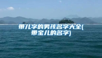 带儿字的男孩名字大全(带宝儿的名字)