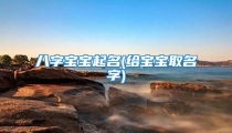 八字宝宝起名(给宝宝取名字)