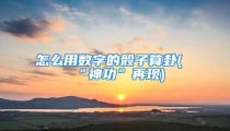怎么用数字的骰子算卦(“神功”再现)