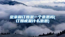 定亲和订婚是一个意思吗(订婚戒是什么意思)